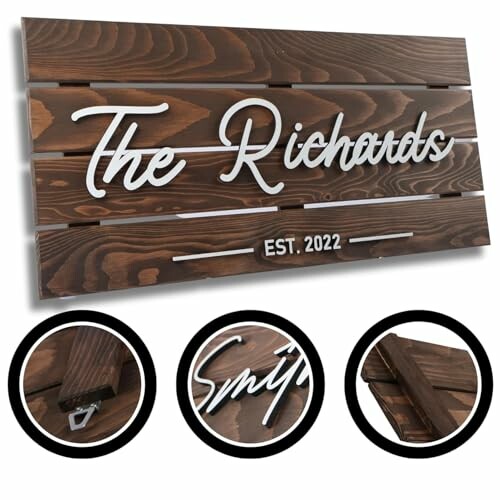 Solid Wood Pallet Custom Name Signs