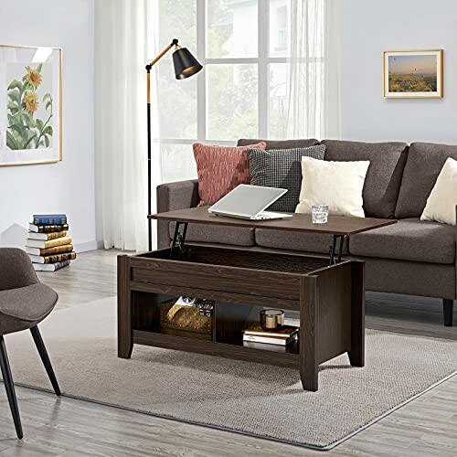 Yaheetech Lift Top Coffee Table