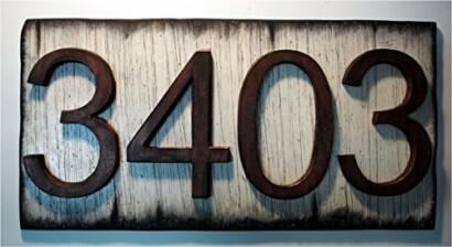 Custom Address Plaque