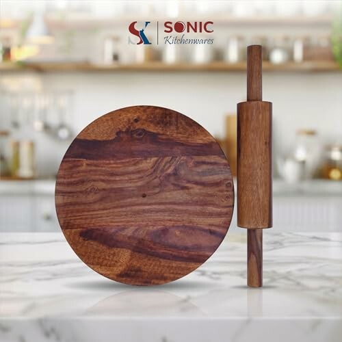 Sonic Kitchenwares Wooden Chakla Set